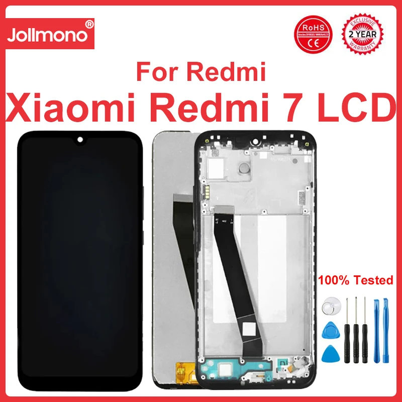 For Xiaomi Redmi 7 Redmi 7A Redmi 8 Redmi 8A LCD Display With Touch Screen Digitizer Sensor With Frame With Kits