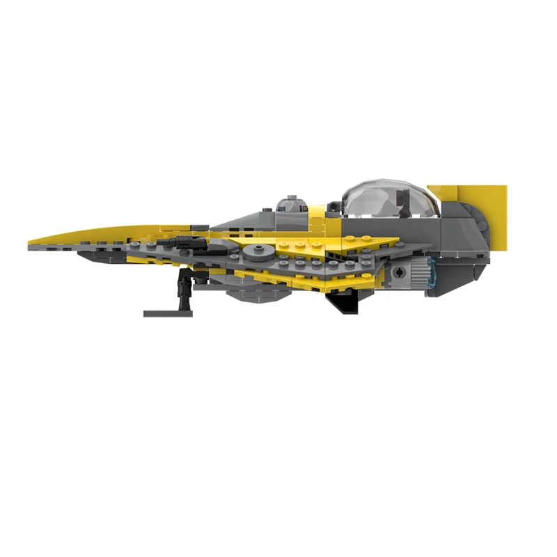 235ピース プレーンスウィフト デルタ-7 宇宙戦闘機 MOC カスタマイズ モジュラービルディングブロック キッズブリック シンプルデザイン DIYおもちゃ クリスマスギフト