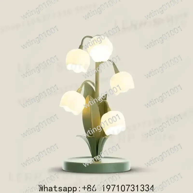 for LED Flower Lamp 3 Color Changing Night Light Creative Art Decor Desk Table Lighting for Bedroom Living Room Study Home