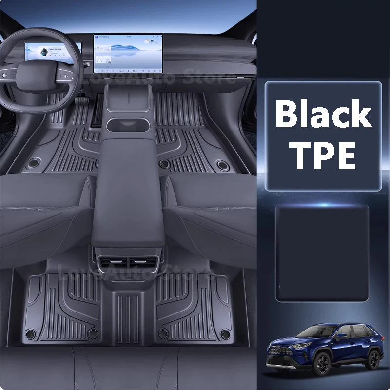 Car TPE Floor Mat Rugs Covers Auto Foot Pad Interior Mats Waterproof Accessories for Toyota RAV4 RAV-4 XA60 2026