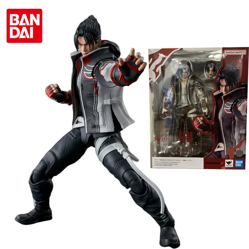 Bandai Original SHF S.H.Figuarts Tekken 8 JIN Action Figures Tekken 8 Anime Figure Toys for Boys Gift