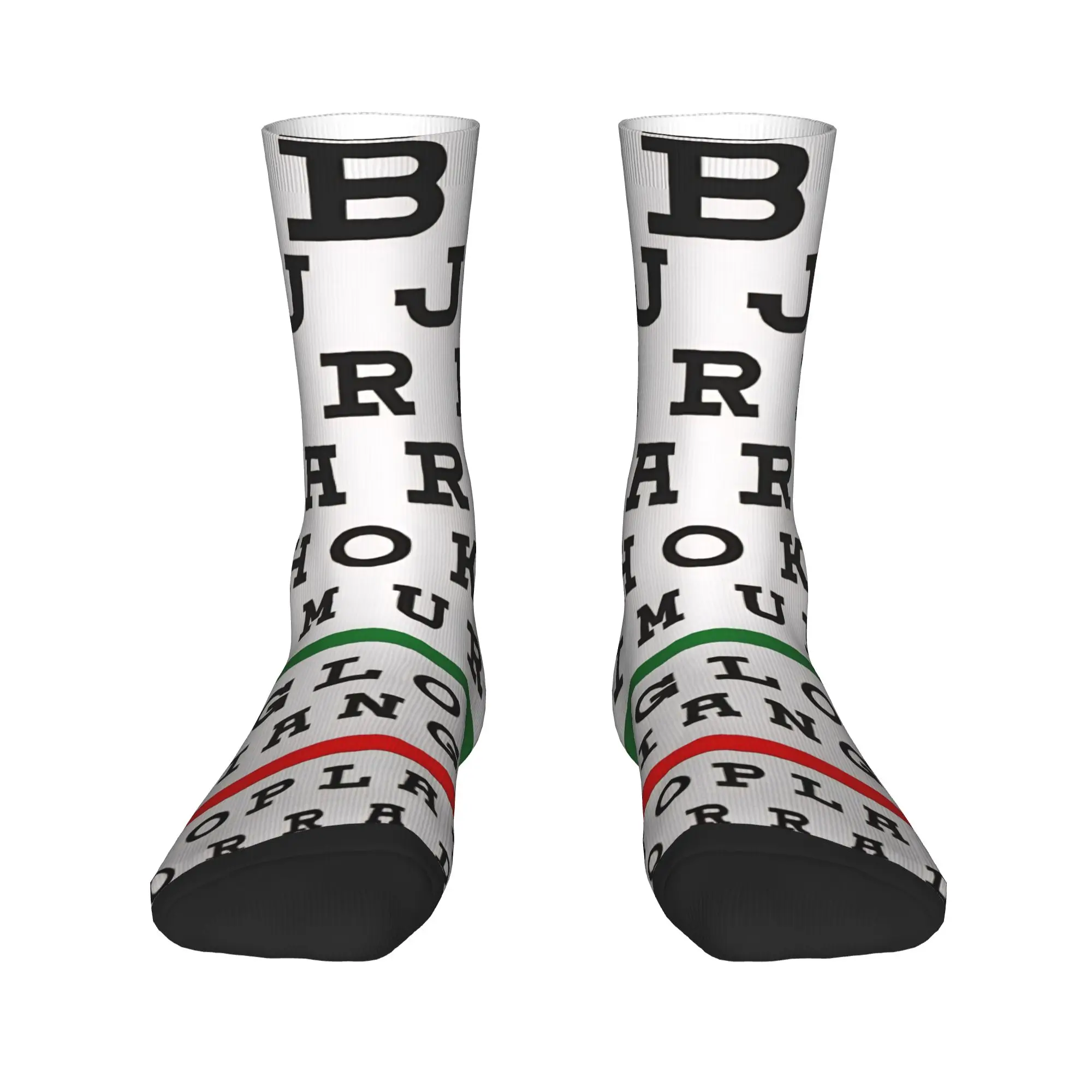 Brazilian Jiu-Jitsu Moves Eye Chart BJJ    Stockings  Graphic Funny Socks Autumn Anti Skid Socks Men Climbing Breathable Socks
