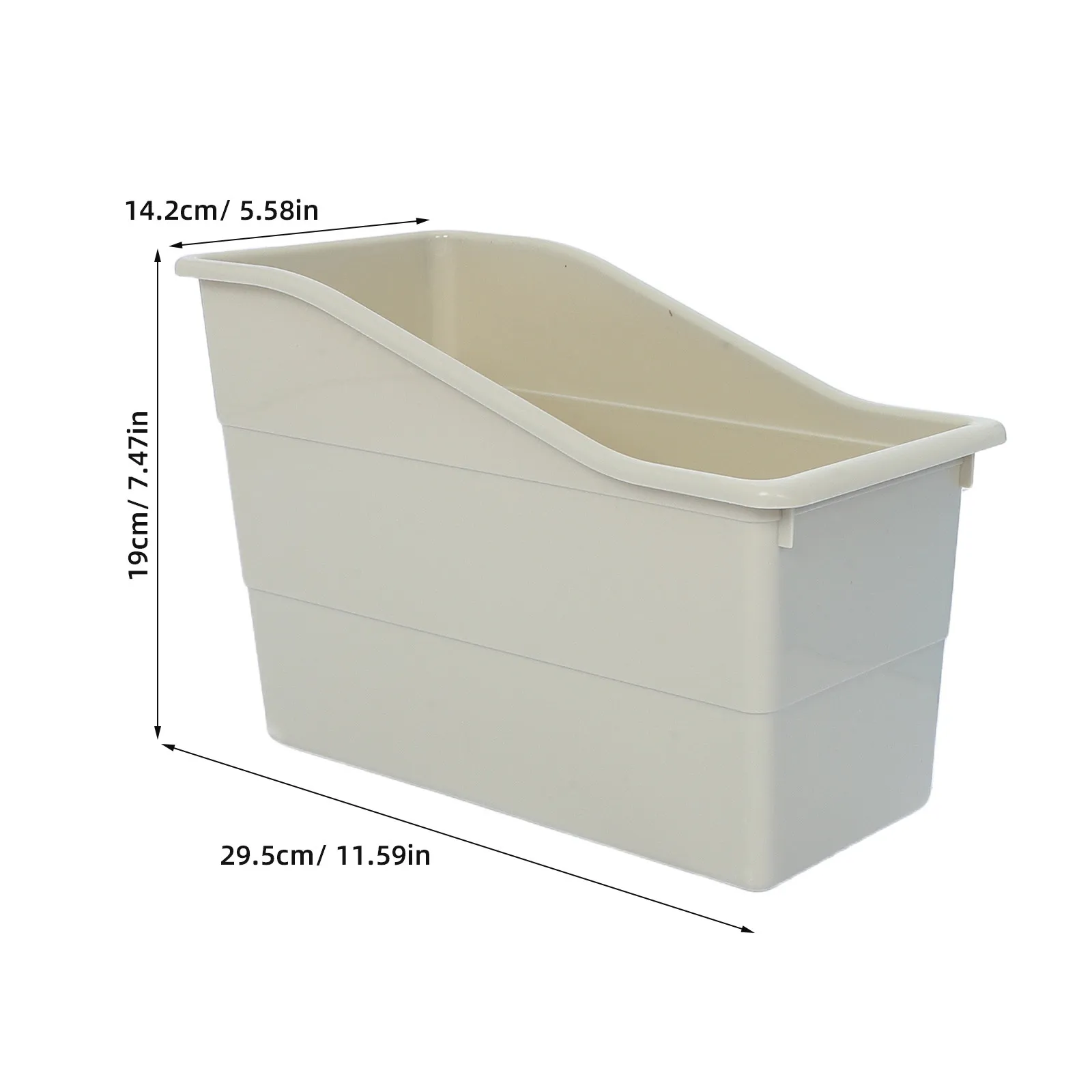 6Pcs Plastic Classroom Storage Boxes Stackable Colorful Bins for Book Organizing Student Desk Supplies Holder Shelf Storage