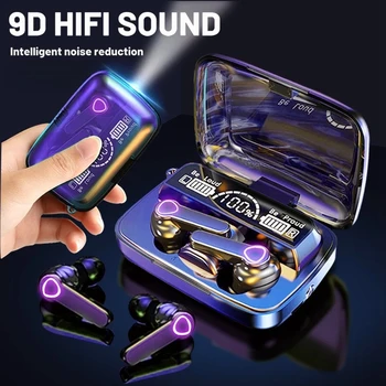 Original M19 Bluetooth Headset Wireless In-Ear Sports Intelligente Touch Led Displaymirror Warehouse Charging Treasure Earphone 1