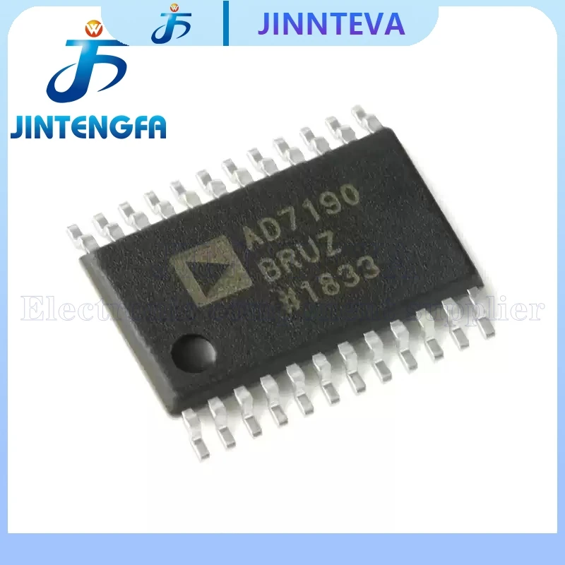 AD7190 AD7190BRU AD7190BRUZ AD7190BRUZ-REEL TSSOP-24 Analog To Digital Converters - ADC 2ch UltraLow Noise 24Bit SD ADC IC SMD