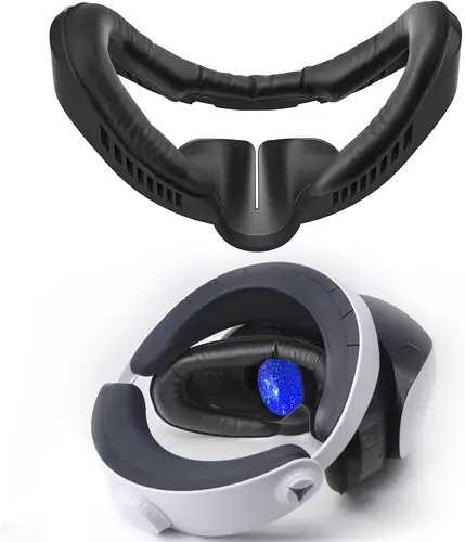 Compatible con reemplazo del soporte facial PlayStation VR2. Protector de almohadilla de interfaz facial de cuero PU VR para PSVR2