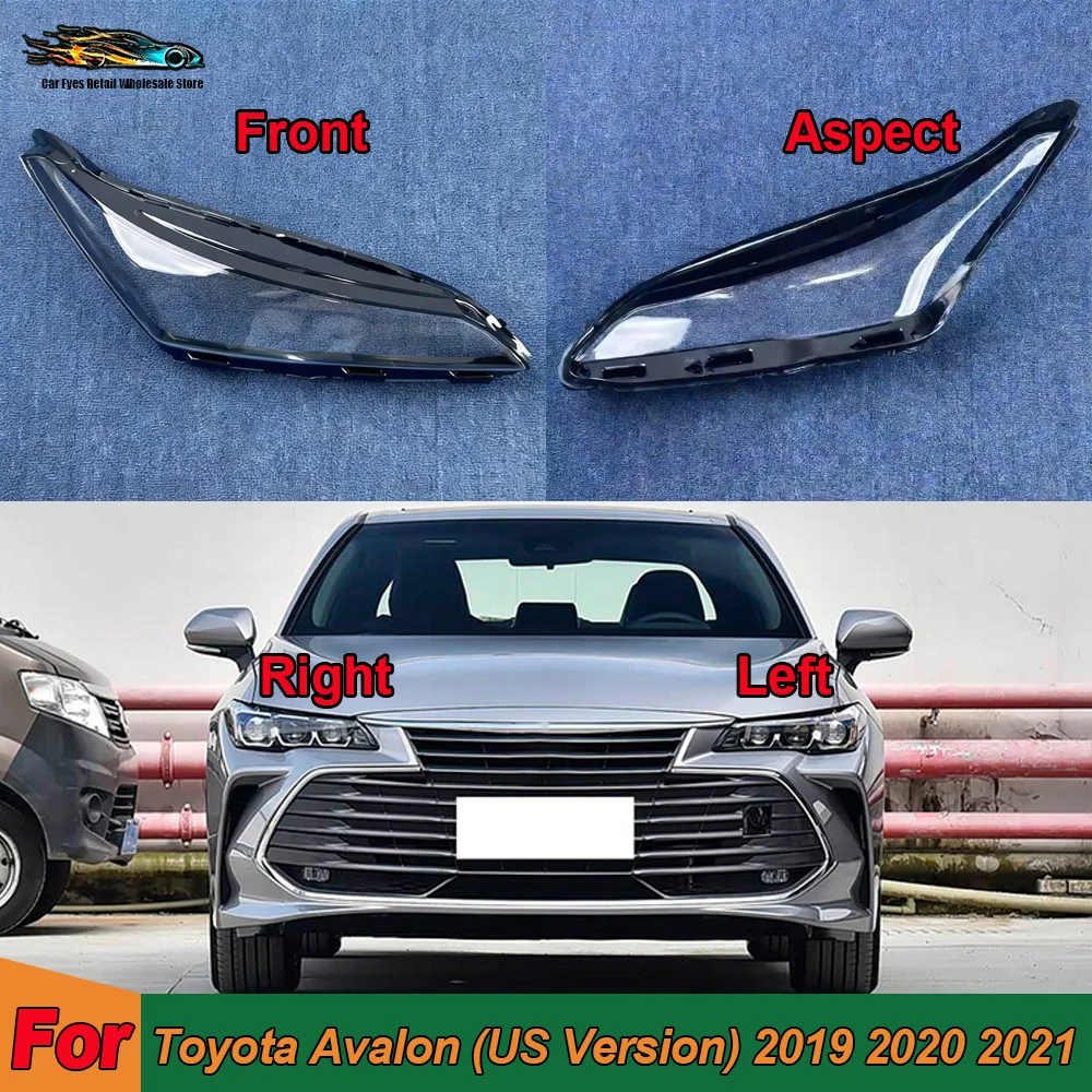 Headlamp Transparent Mask For Toyota 2019 2020 2021 Avalon (US Version) Cover Headlight Shell Plexiglass Replace Original Lens