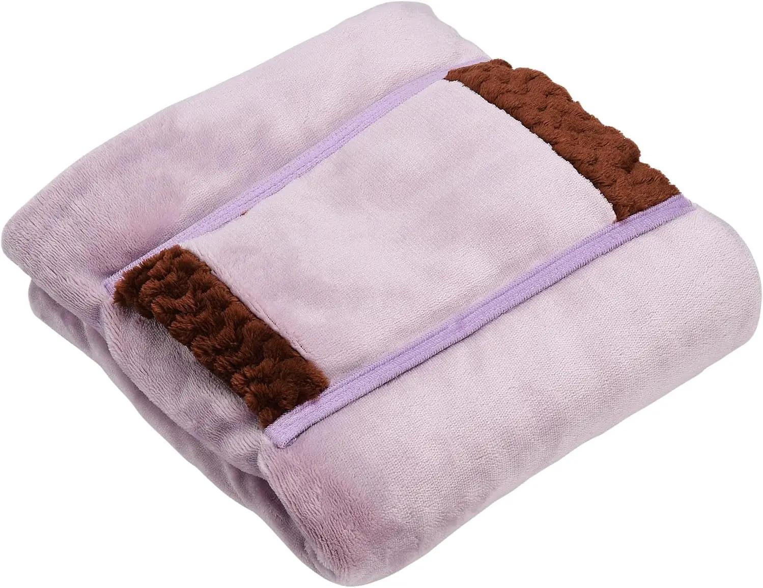 USB Micro Flannel Back to   Heated Blanket with Hand Pocket Warm Knee Foot Shawl Plush Knee Warmer Lunch Breack  Heated Blanket 