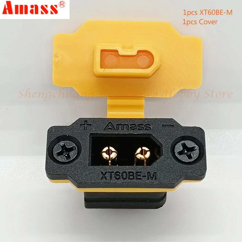 الأصلي Amass أصفر/أسود XT60BE-M ذكر XT60H أنثى رصاصة موصل سلك كابل التوصيل ل RC FPV شاحن محرك البطارية ESC