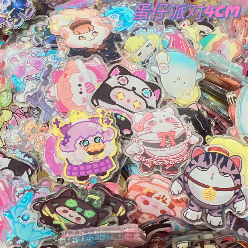 

Game Kawaii Egg Party Acrylic Patch UV Printing Thickened Double-layer Double-transparent Sheet Handmade DIY Accessories