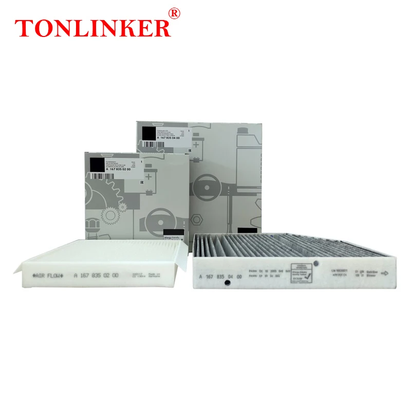 TONLINKER Kabine Filter Für Mercedes Benz GLE W167 X167 2018 2019 2020 2021 2022 2023 GLE 350 300d 400d 450 53 63 4MATIC Auto Zubehör
