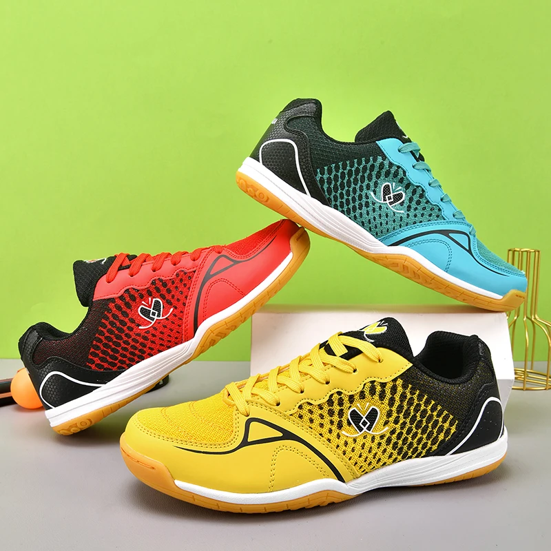 

New Breathable Badminton Shoes Big Size 36-45 Anti Slip Volleyball Shoes Men Quality Tennis Sneakers Sports Male Tennis Footwear