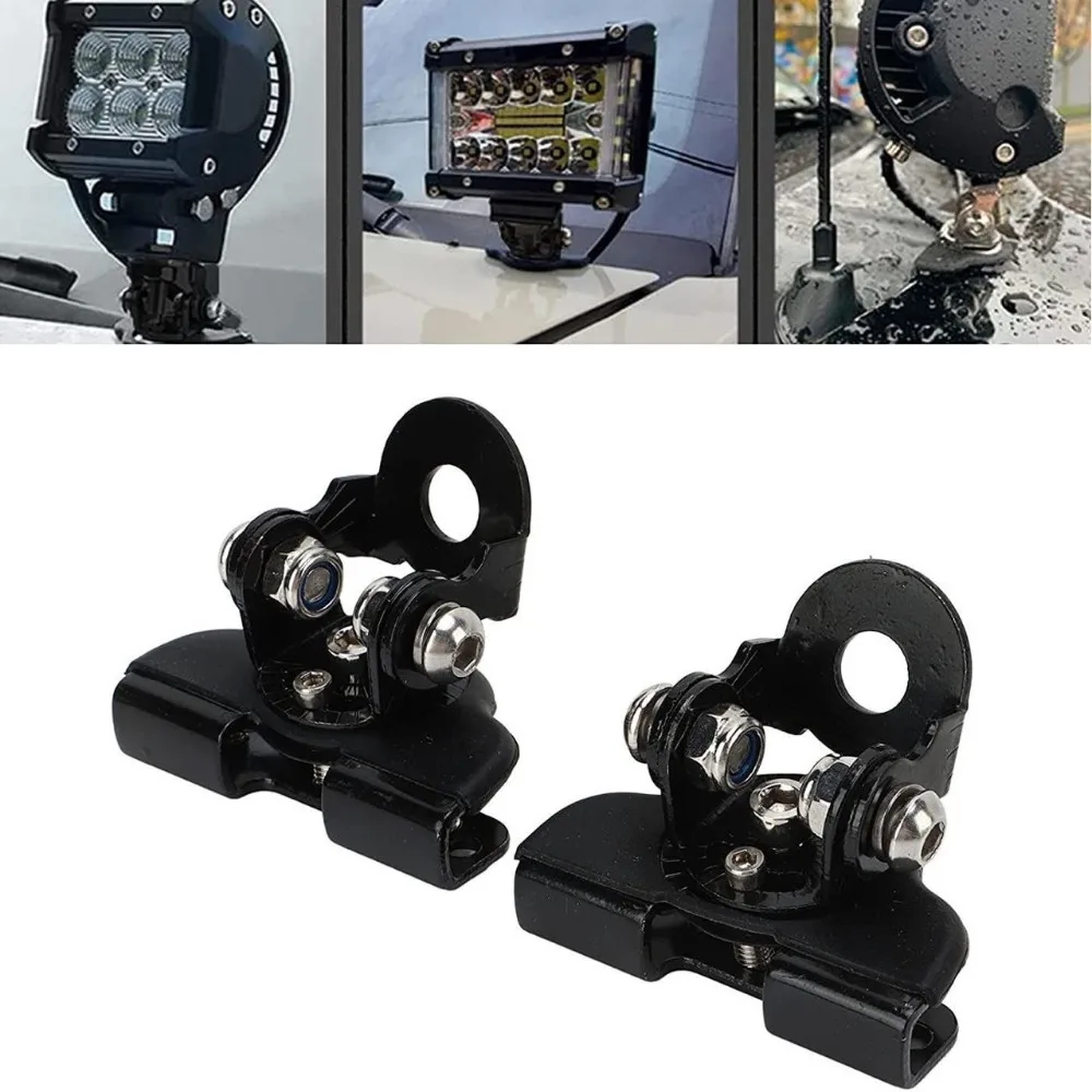 Car Headlight Holder LED Flood Lights Clamp Spotlight Stand Bar Bracket Off Road 4x4 Auto Accessories for Boat Marine Universal