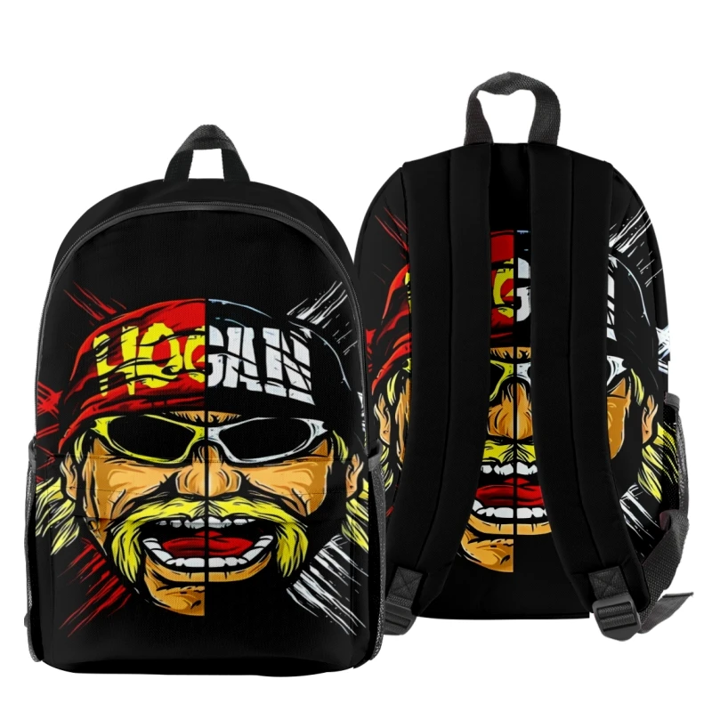 ハルクホーガンバックパックロゴバックパックファッションショッピングバッグヴィンテージバッグパーソナライズされた学生用スクールバックパック