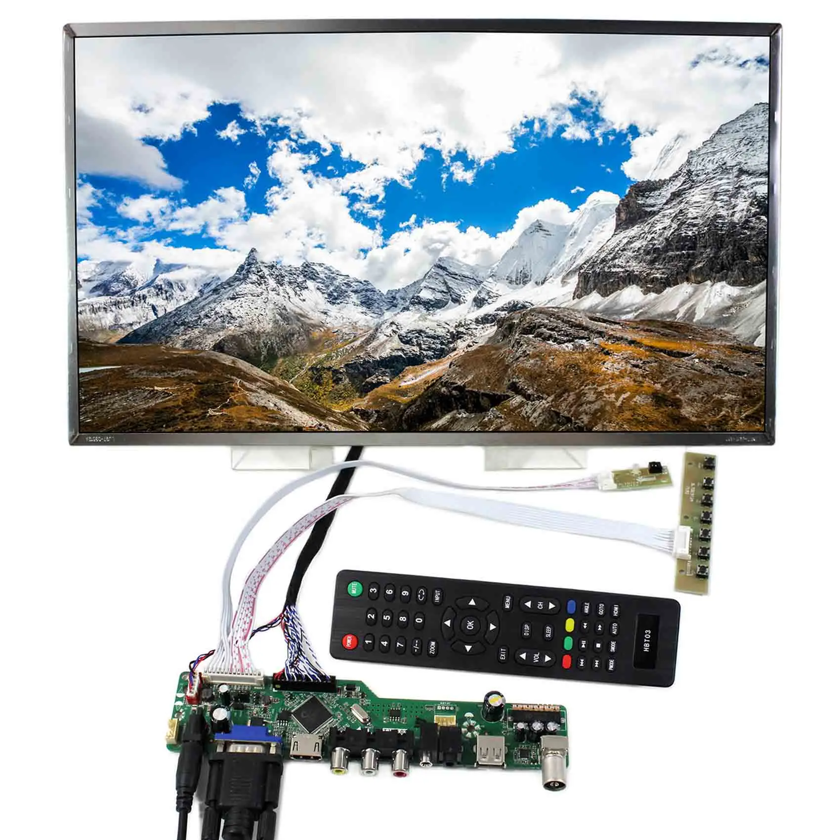 

TV HD MI VGA AV LCD Control Board With 17.3inch 1600x900 B173RW01 LP173WD1 LCD Screen