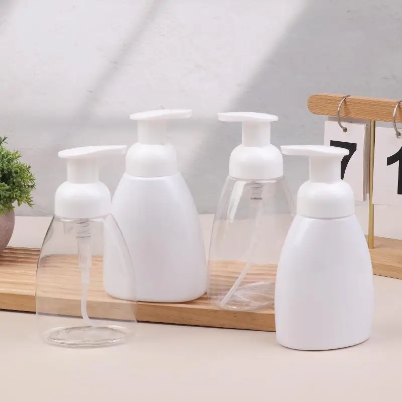 زجاجة مضخة إسفنجية قابلة لإعادة الملء 250/300 مل، تحويل الصابون/الشامبو إلى رغوة غنية، توفر المنتج، مقاسين