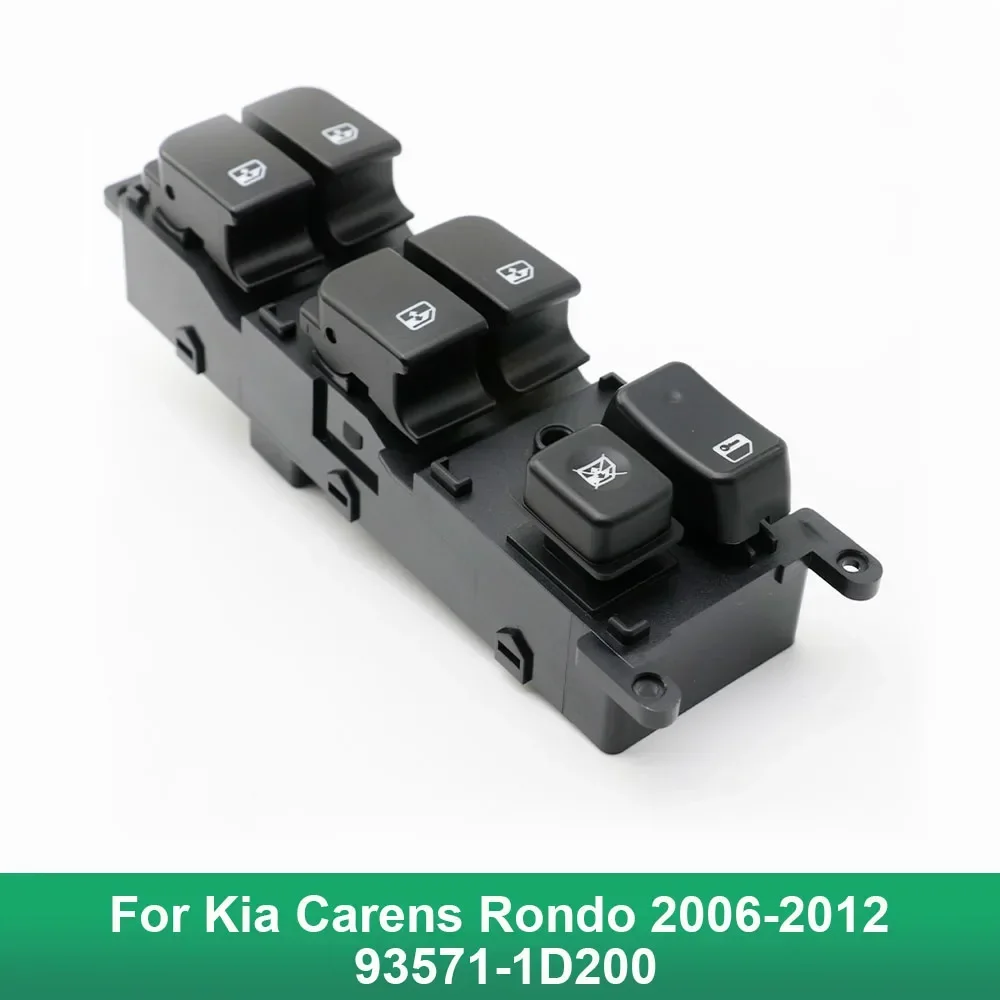 Nevosa 93571-1D200 para Kia Carens Rondo 2006 2007 2008 2009 2010 2011 2012 interruptor de Control de ventanilla eléctrica de coche izquierdo LHD 935711D200