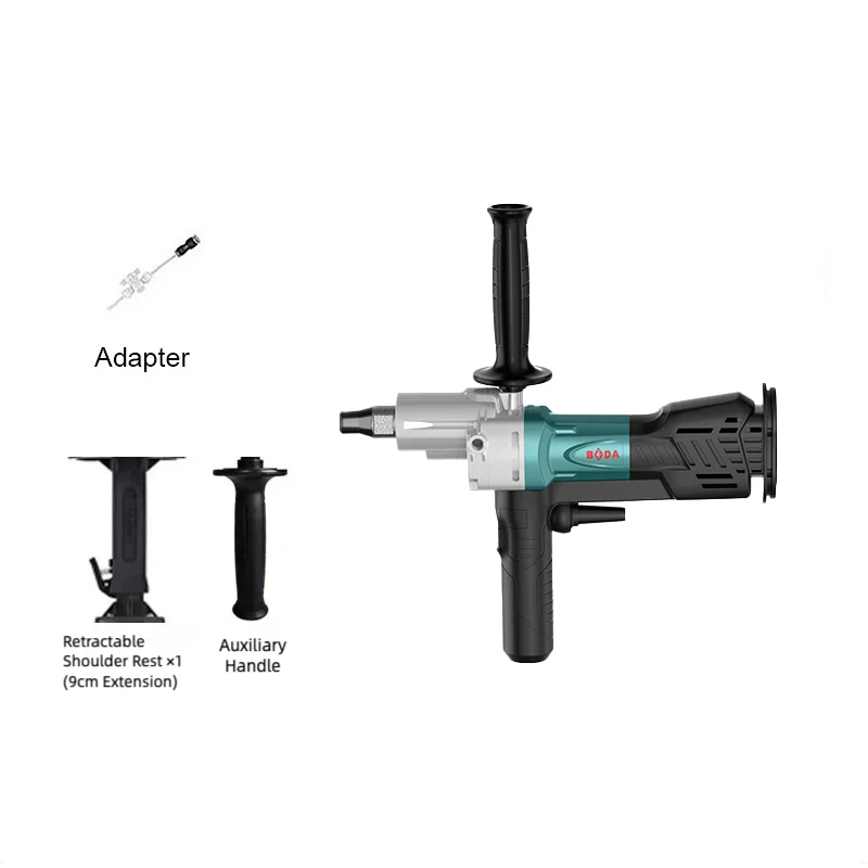 BODA BLDW1-158 3100W borstelloze diamantkernboor Auto-Core 3,4 kg droge natte betonboor voor wapening HVAC baksteenbloksteen