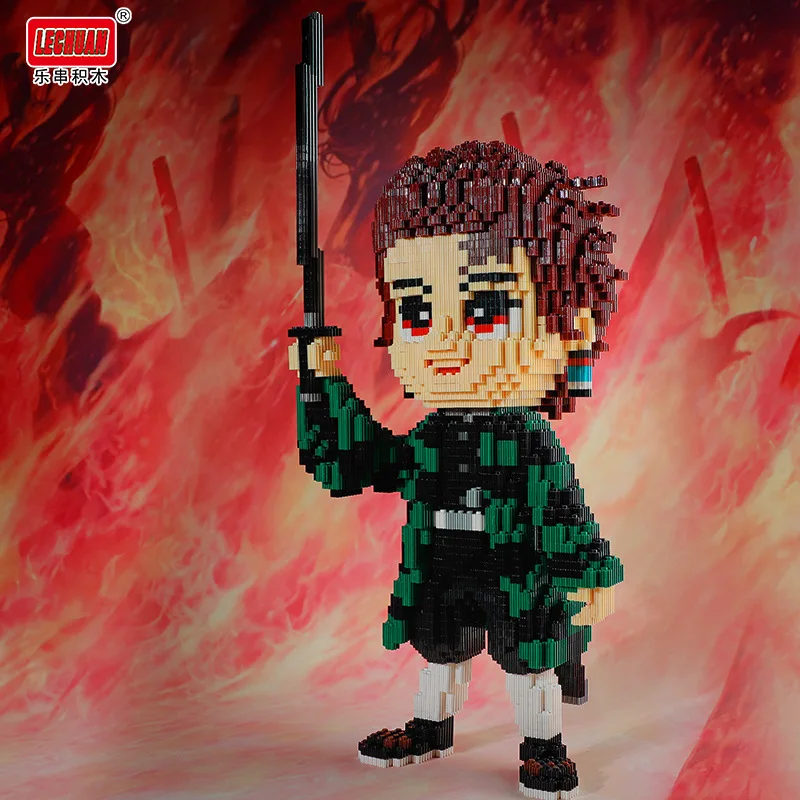 

Demon Slayer Magic Building Blocks Kamado Tanjirou Japan Anime Figures Mini Connection Bricks Toys For Children