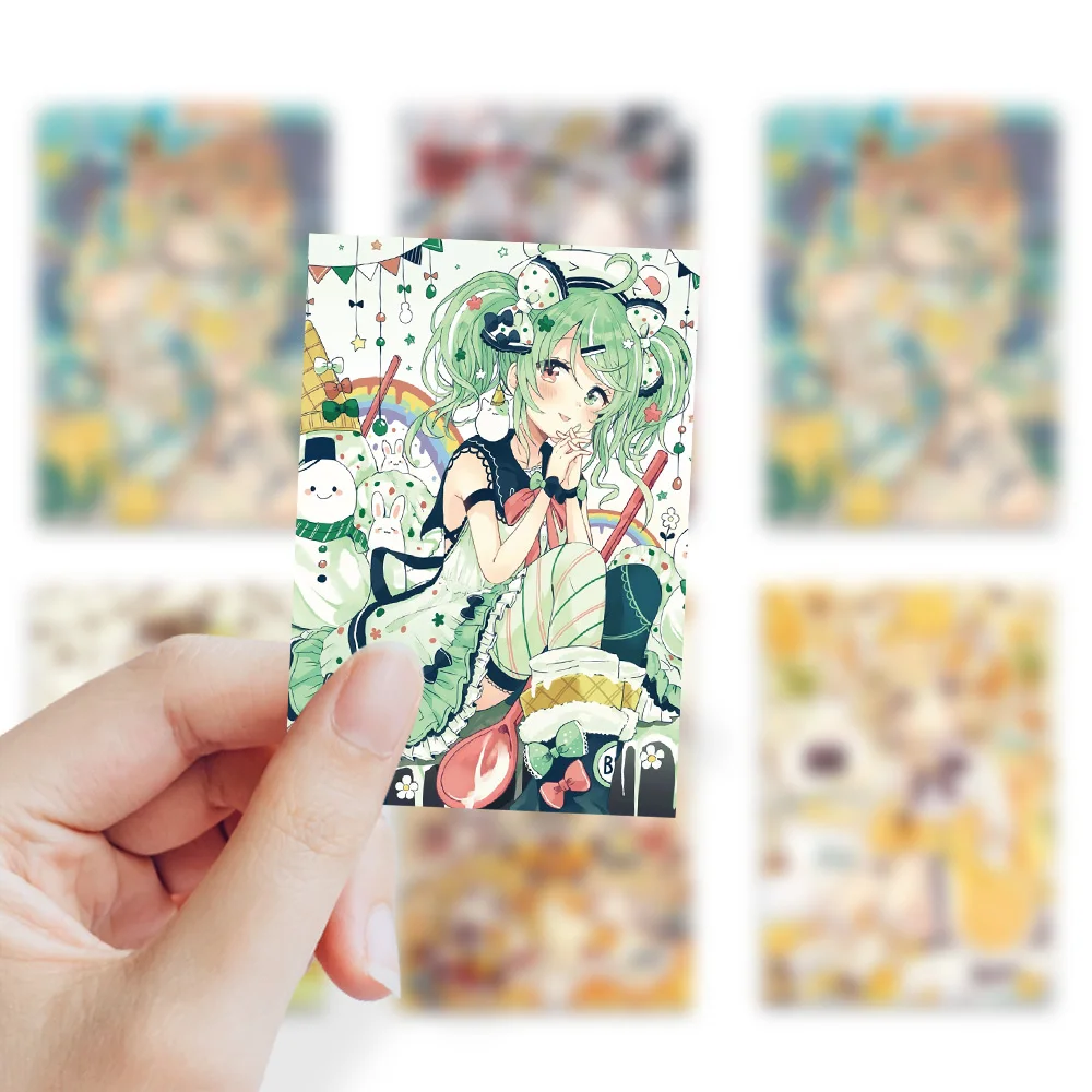 

10/30/50PCS Kawaii Autumn Leaves Waterproof Clear PET Graffiti Stickers for Water Cup Phone Computer Notebook Stationery Luggage