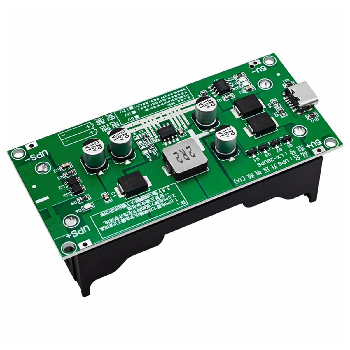 Type-C 15W 3A 18650 Lithium Battery Charger Module DC-DC Step Up Booster Fast Charge UPS Power Supply Converter 12V