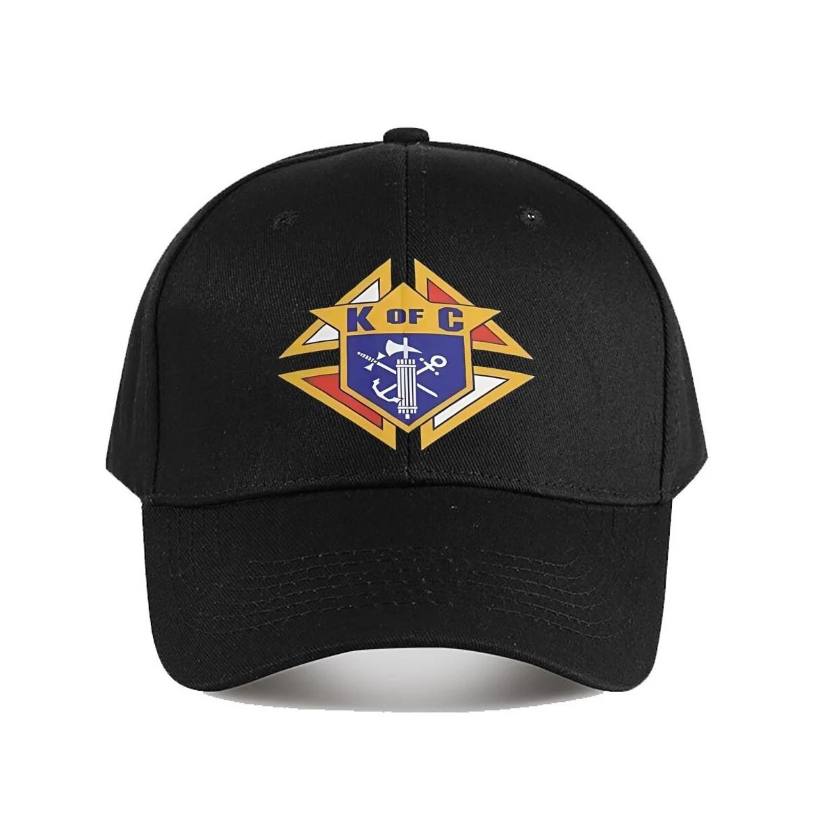 [Casual Headwear] Knight of Columbus Logo Baseball Cap Lightweight & Stylish HipHop Hat Ideal Gift for Boyfriend Machine