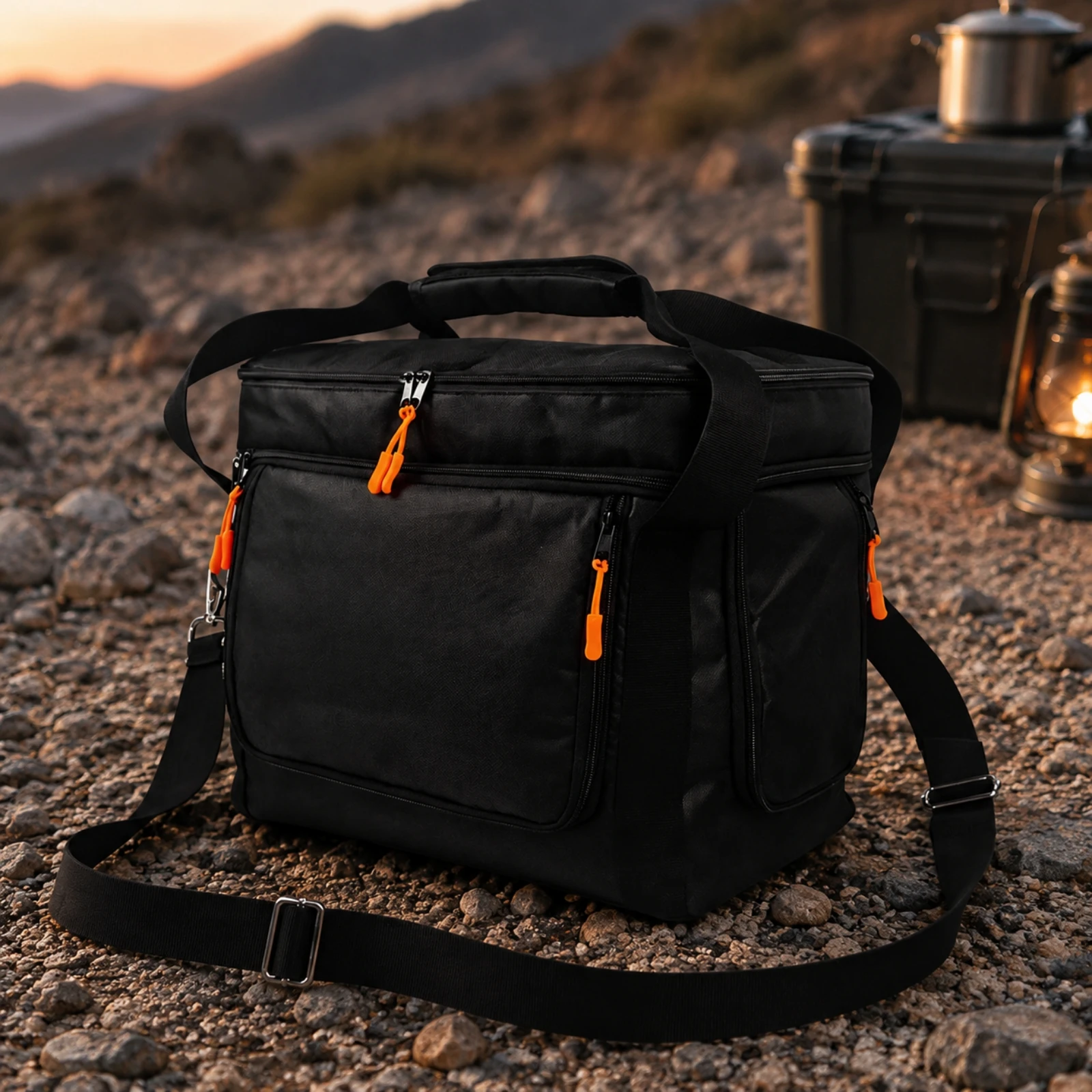 Travel Bag Multi-Pocket Travel Carrying Case with Shoulder Strap Canvas Carry Case with Shoulder Strap Lightweight
