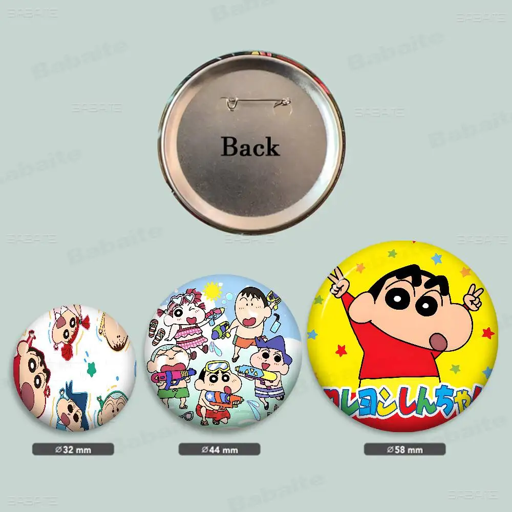C-Crayon Shin-chans Anime Brooches Cute Cartoon  Badge Jacket Jeans Lapel Pin Gift Accessorie