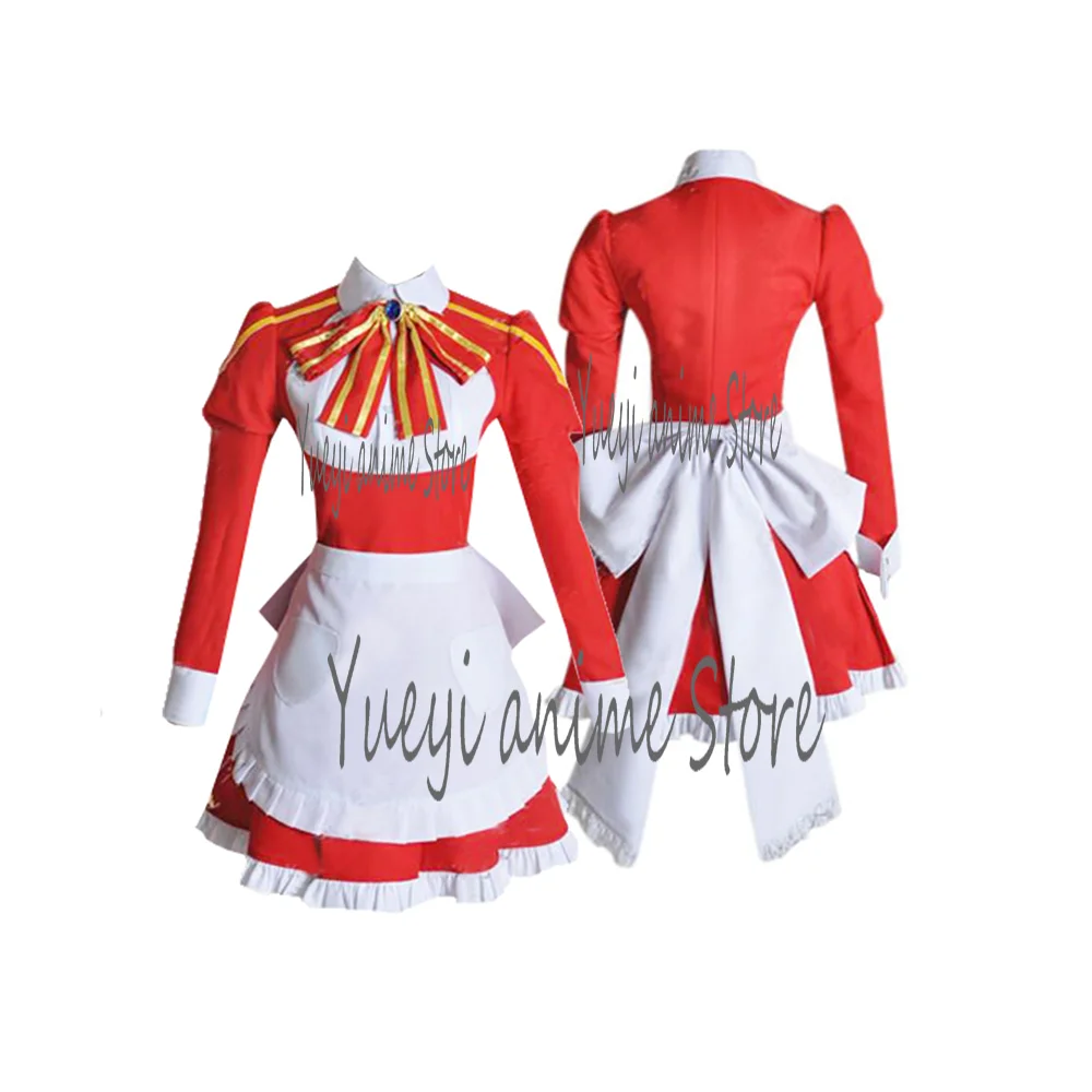 Anime Cosplay Shinozaki Rika Maid Costume women dress Full Set Halloween Carnival Dress party cos- customized