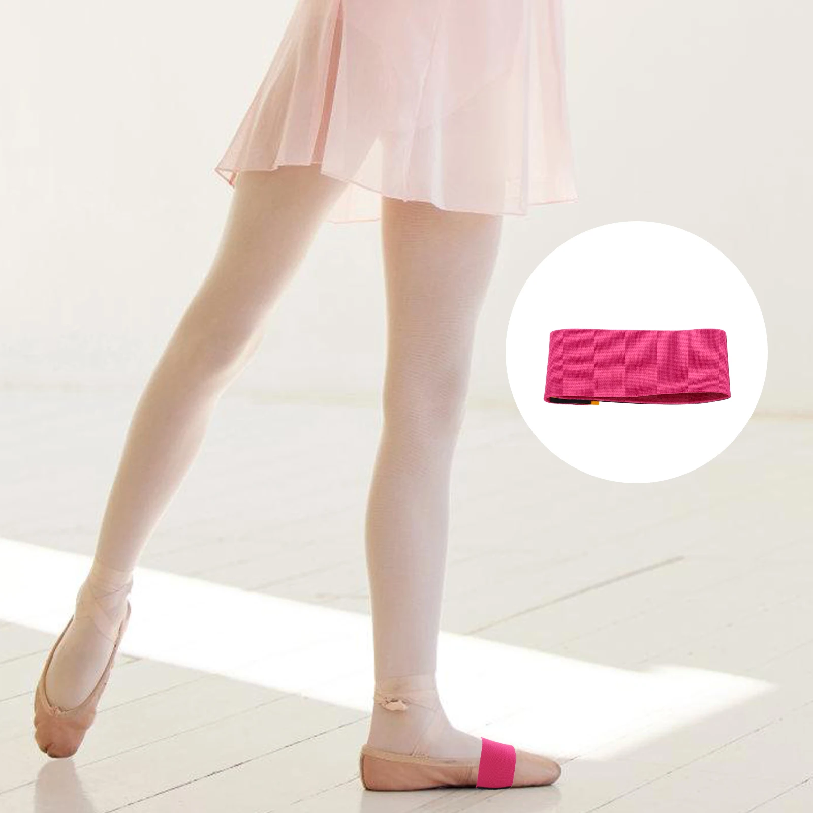 

2 Pairs Gymnastics Training Auxiliary Belt Child Reusable Sticky Toe Straps Foot Ankle Dance Practice Fitness Equipment