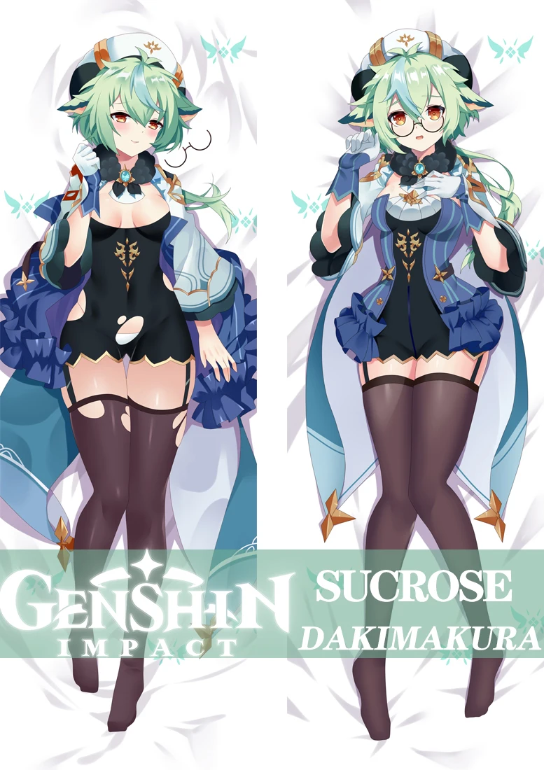 

Genshin Impact Sucrose Dakimakura Cover Cartoon Anime Hugging Body Pillowcase 50X160cm Bedding Pillow Cute Otaku Pillow Cover