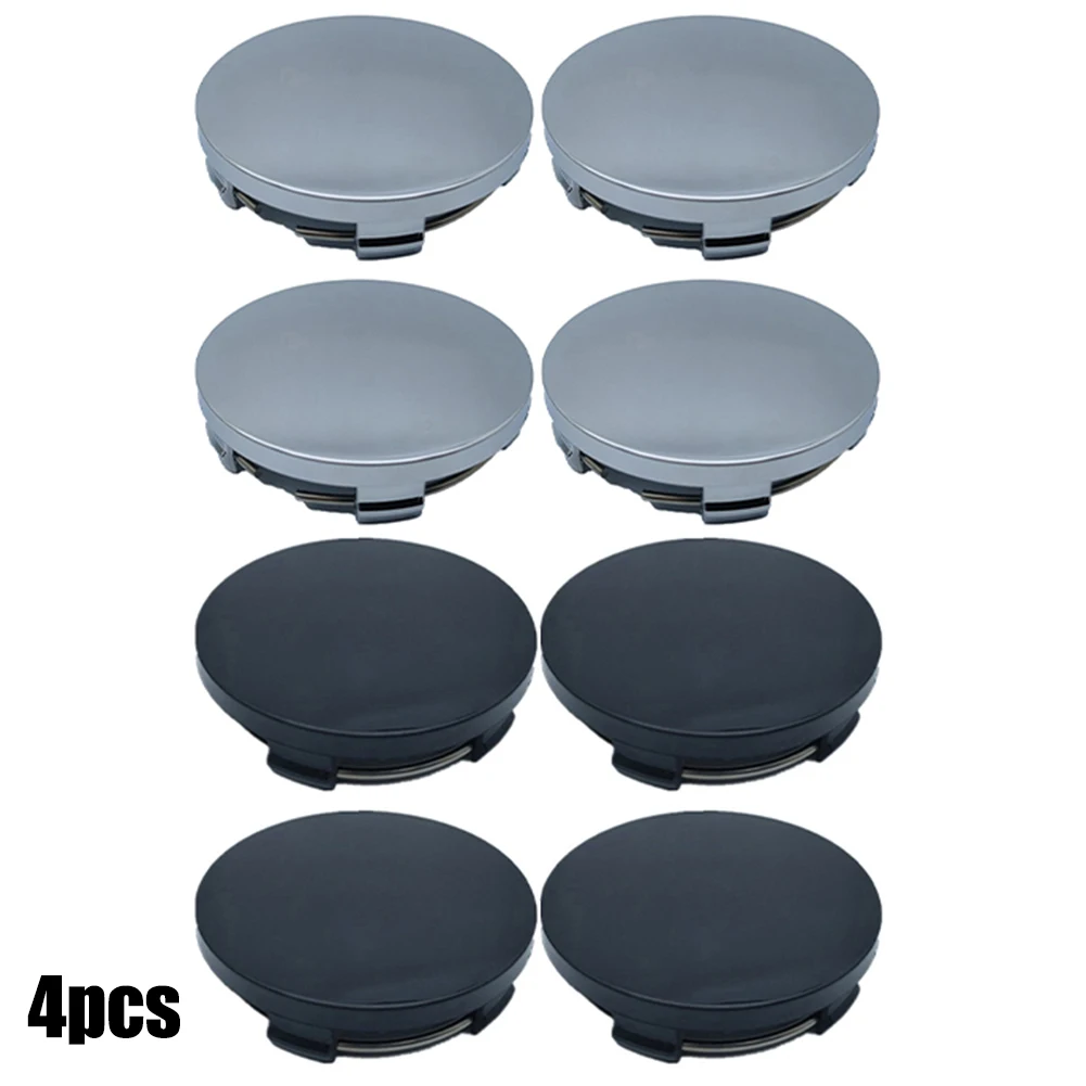 4 stücke 60mm Neue ABS Schwarz/Silber Universal Auto Radnabe Center Cap Abdeckung Für Die Meisten Autos Lkw Räder Reifen & Teile Verschleiß Teile – Detail 3