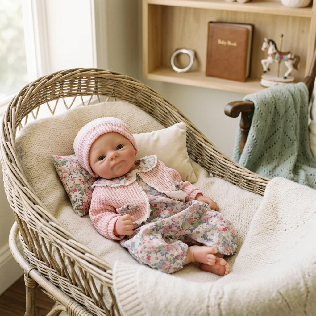 13 Inch Coco Full Body Silicone Reborn Doll Bald Design Lifelike Hand Painted Waterproof Collectible Art Doll For Adult Collectors Birthday Gift（TT）