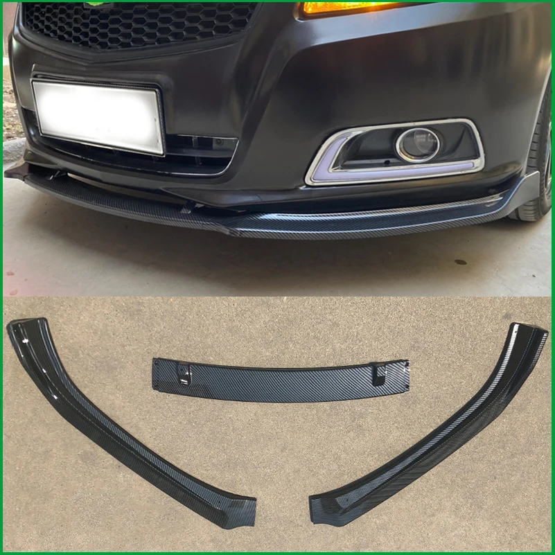 For Chevrolet Malibu 2011-2014 Front Bumper Lip Diffuser Decorative Protector Plate Cover Trim Car Styling Auto Accessories