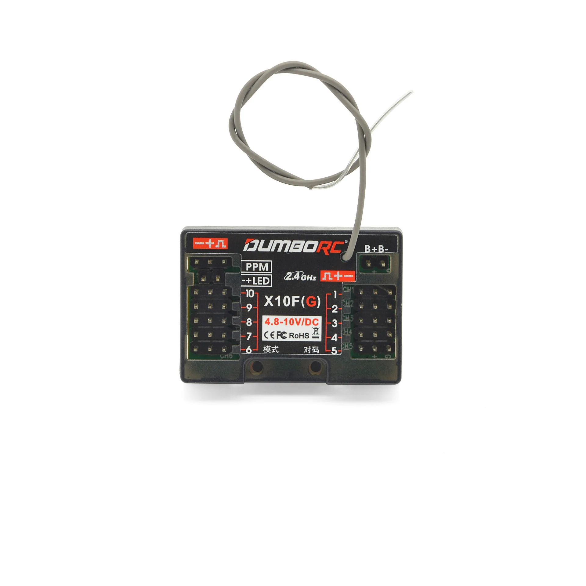 DUMBORC DDF-350 with X10FG / X10F 10CH RC Radio Transmitter and Receiver HD Screen for RC Car Truck Crawler Boat Tank