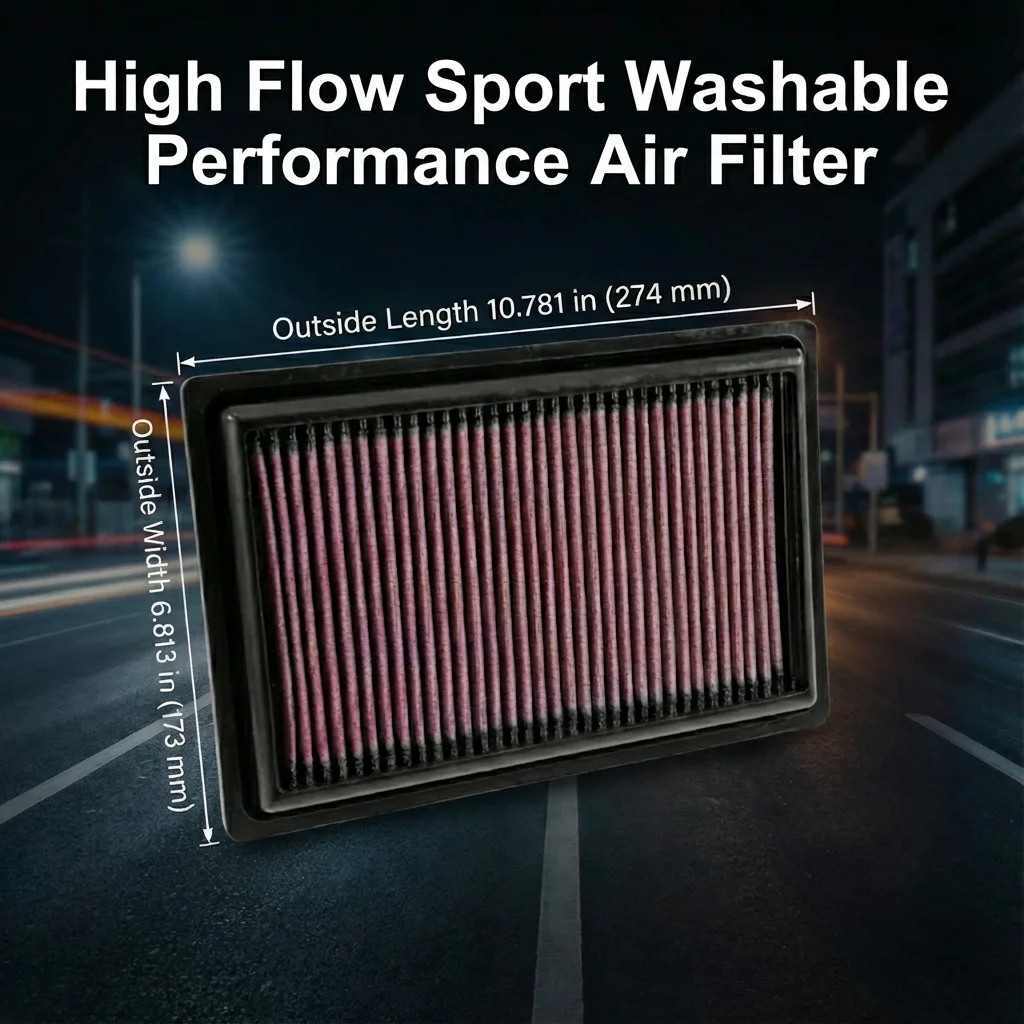 

Спортивный моющийся воздушный фильтр с высокой пропускной способностью для Mercedes-Benz C, E, GLC, GLE, SLC класса 2013-2022 годов выпуска, 1.6, 2.0