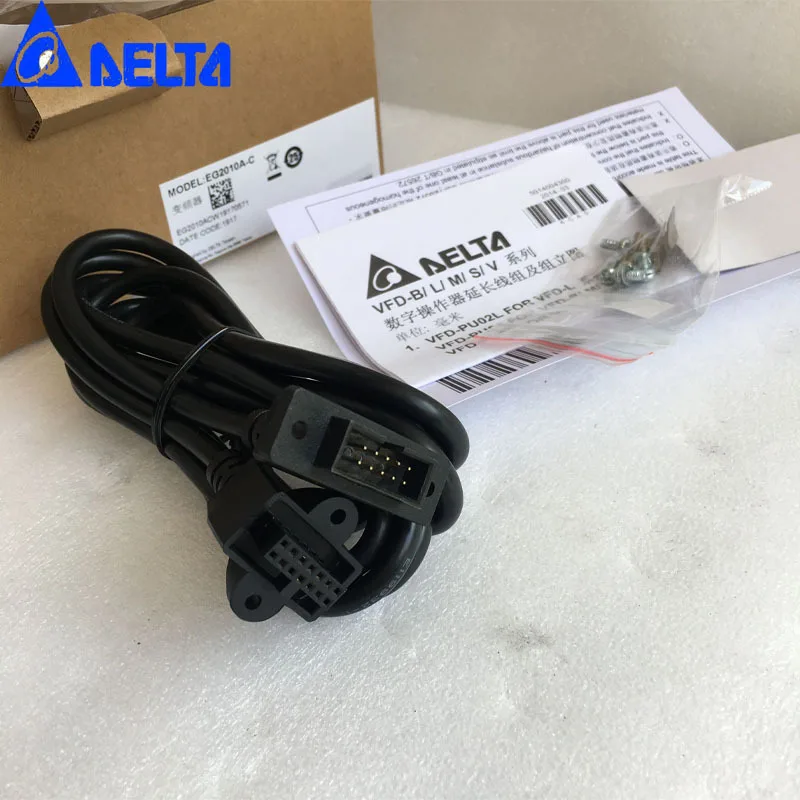 2025 Delta EG2010A-C Inverter VFD-B/M Series PU01 Panel Extension Cable 2 Meters Long Inverter Cable