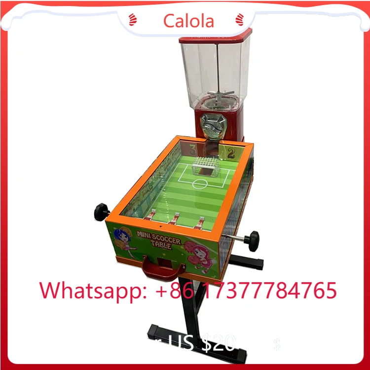 Single Player Mini Soccer With Coin System Commercial Vending Arcade Machine
