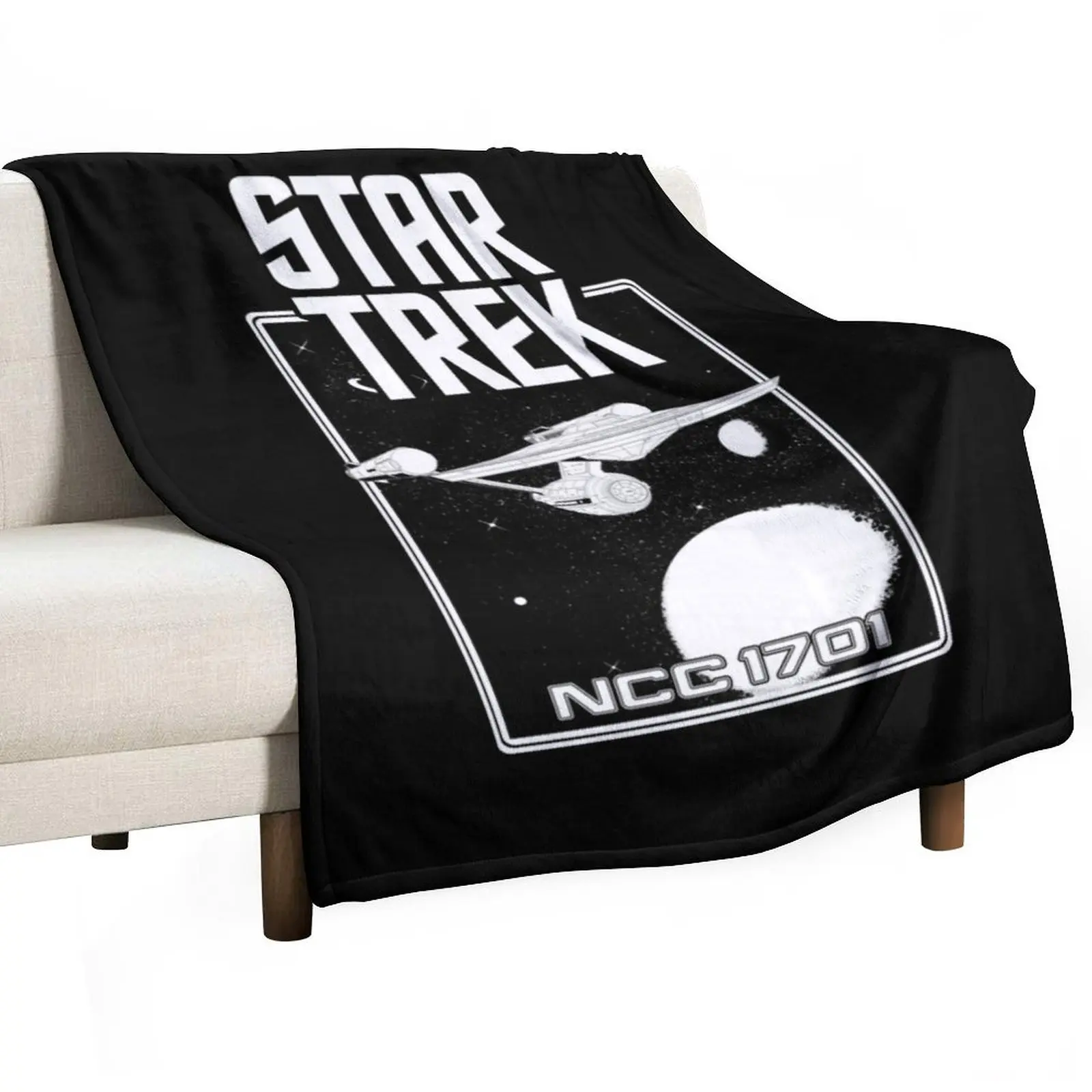 Enterprise NCC 1701 Black and White Throw Blanket Beautifuls Bed Luxury Fashion Sofas Blankets