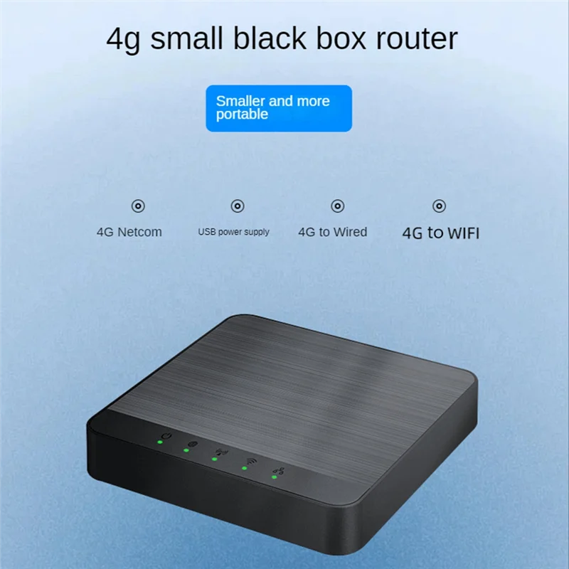 

4G Wireless LTE Internet Router with Sim Card Slot Unlocked Mobile Hotspot Modem WiFi TypeC Port 300Mbps Wireless Lan