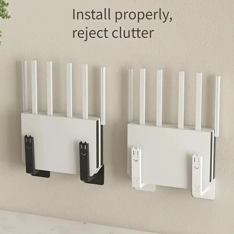 Household Router Storage Rack, Wall Mounted Storage Box, Socket Plug Holder Bracket, Non Perforated Bracket