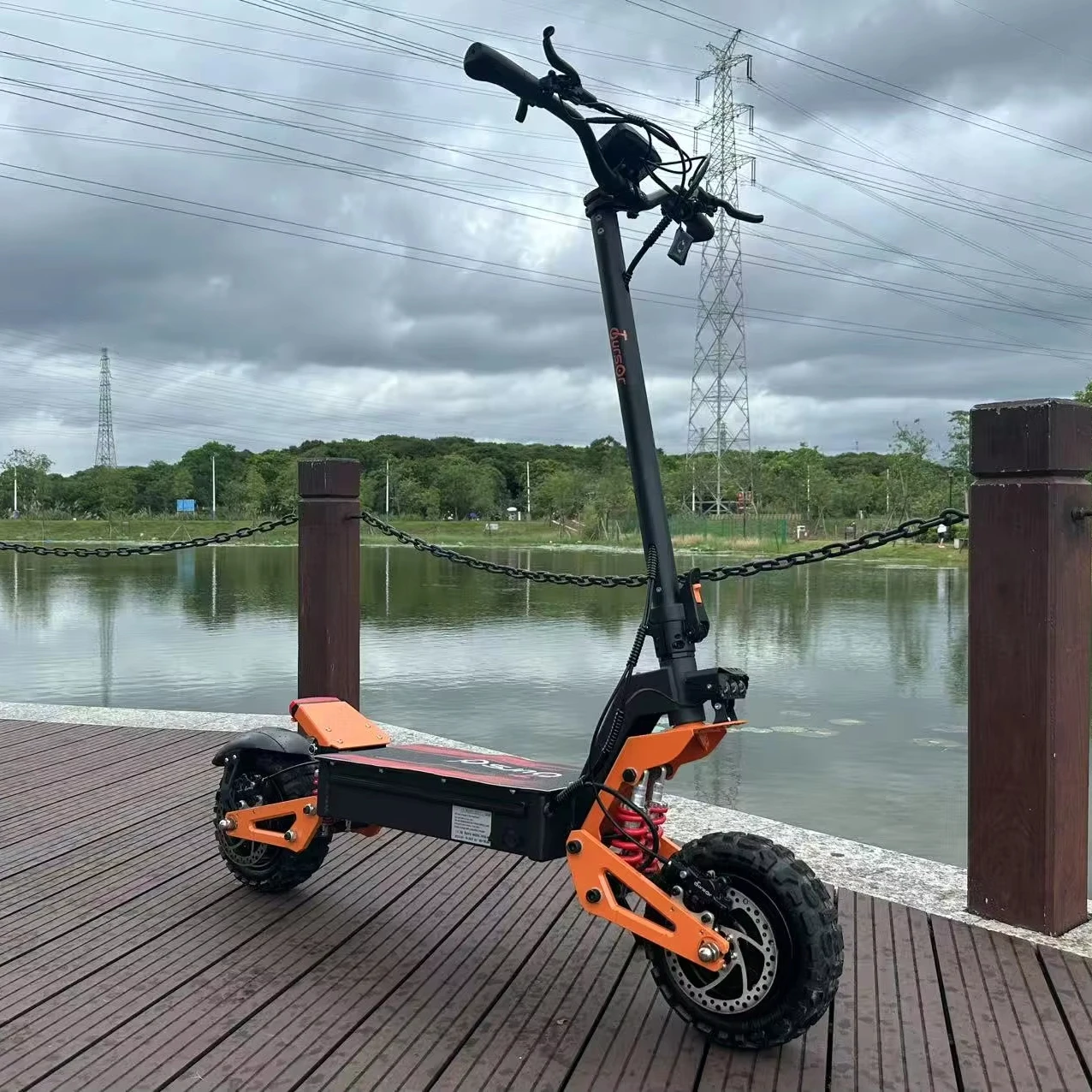 

STLF China Factory Wholesale 11inch Off Road 6000w Dual Motor Fast Speed Scooters Big LCD Screen NFC Functions Electric Scooter