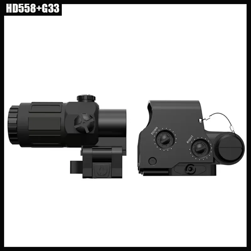 Eot * ch 558 G33 المكبر المجسم نطاق البصر للطي الجانب الوجه G33 3X مكبرات ل 558 556 553 التكتيكية منعكس Riflescope