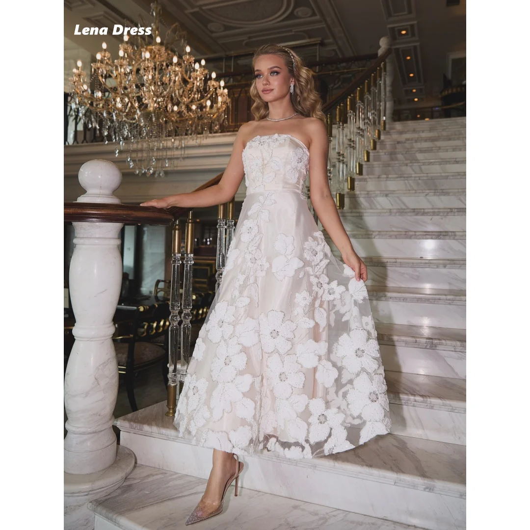 

Lena Evening Dresses Woman Elegant Long Dresses for Special Occasions Sleeveless Prom Luxury Dress Custom Made Wedding Line A