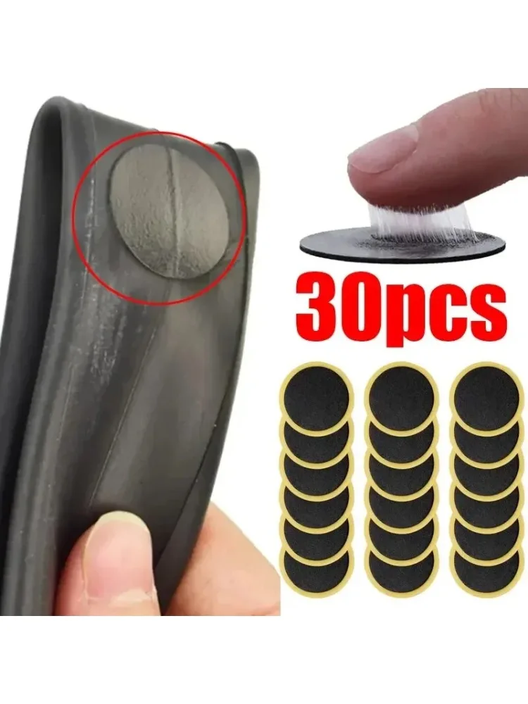 AliExpress 30/20/10PCS Bicycle Glue-free Tire Patches Tool Quick Repairing Tyre Protection Patch Adhesive Quick Drying Bike Accessories