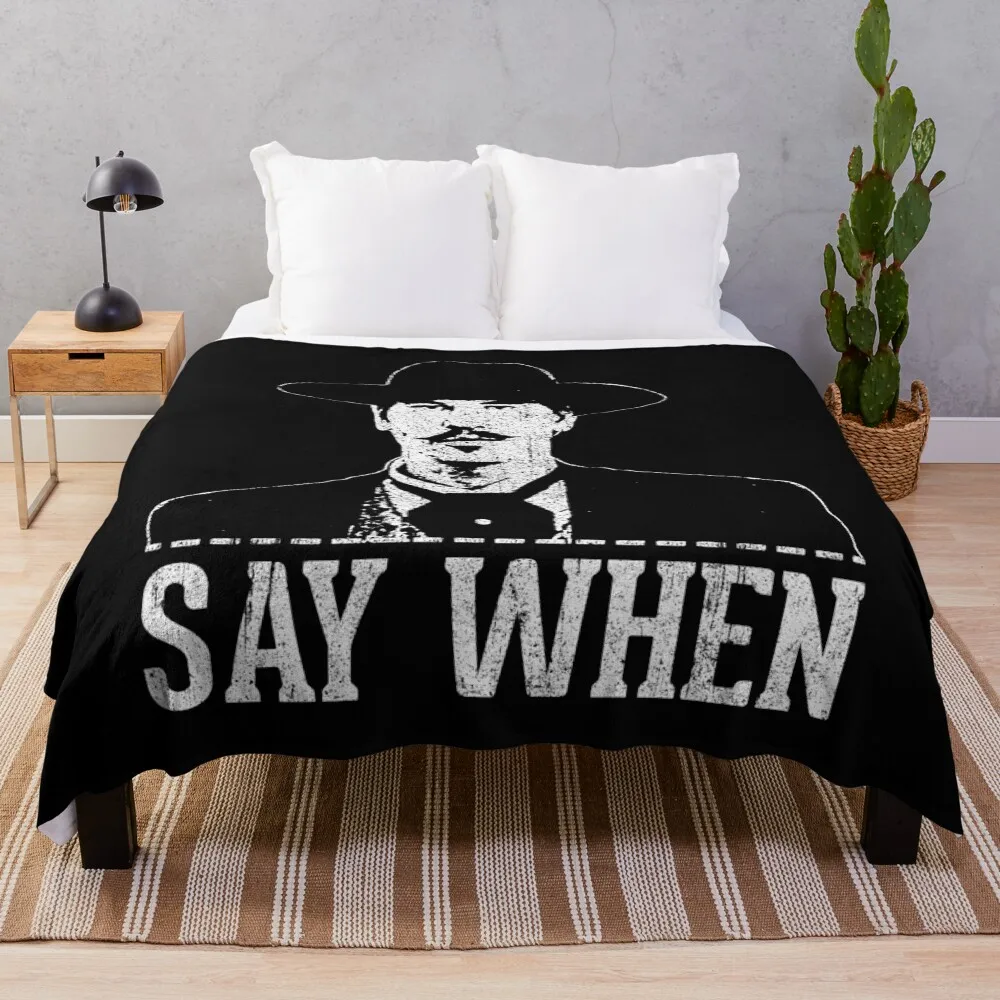 

Say When Throw Blanket Stylish Couch Blanket for Home Living Room
