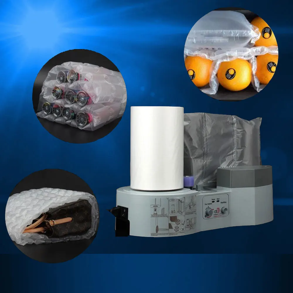 บัฟเฟอร์ Air Cushion อัตโนมัติ Inflatable Air Bubbles โลจิสติกบรรจุภัณฑ์เครื่องมือ Inflator เติม Air คอลัมน์กระเป๋าเครื่องมือ QH1000