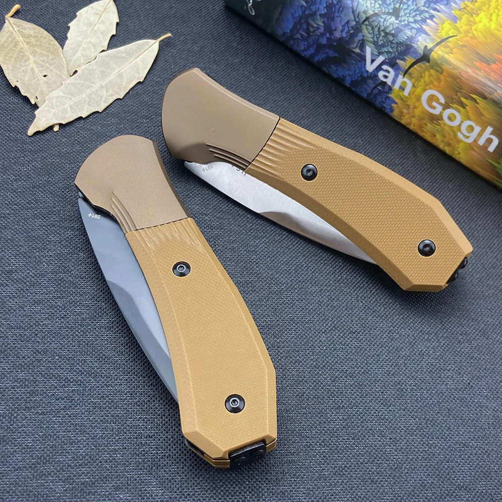 Coltello tascabile da esterno con lama S35VN - BK 591, per autodifesa, escursionismo, sopravvivenza nella natura selvaggia, coltello pieghevole da campeggio ad alta durezza