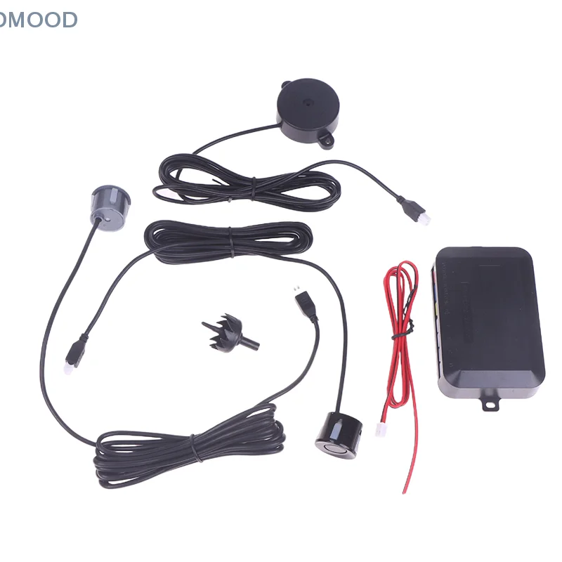 Kit Sensor Parkir Mobil 12V 22mm Universal 4 Sensor Buzzer Radar Mundur Peringatan Suara Indikator Sistem Probe