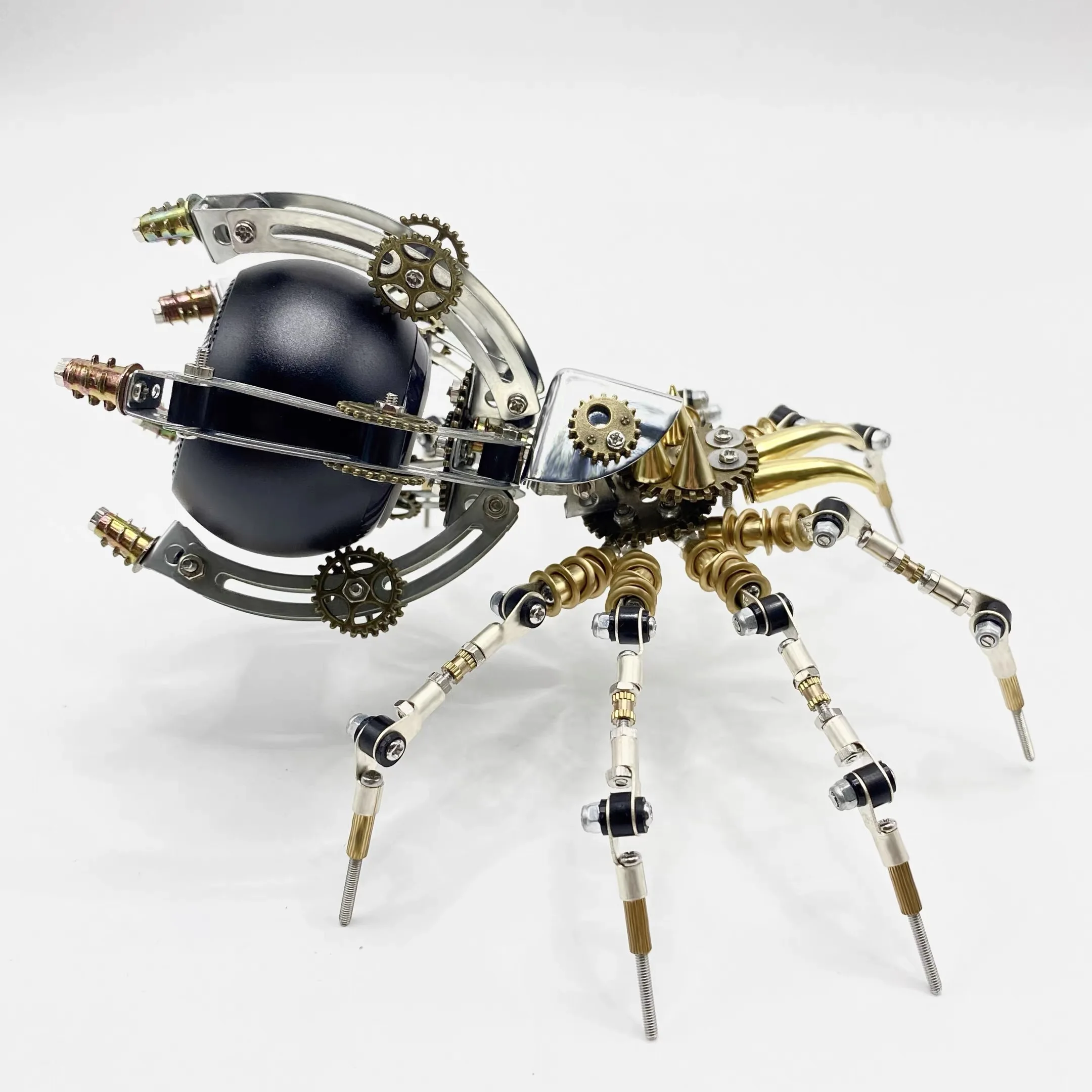 Mechanical Spider Bluetooth Speaker Metal Precision Insect Toy Ornament 3D Handmade Creative Crafts New Year Gift